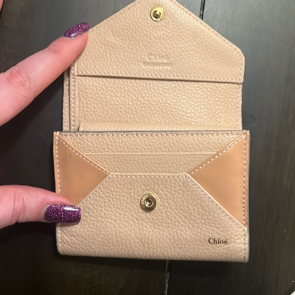 Chloe patchwork leather trifold wallet - Picture 4 of 10